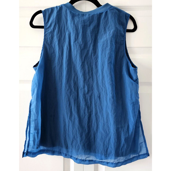 Nike Women's Size Medium Dri-Fit Tech Hypermesh Blue 2 Layer Athletic Tank Top - Picture 9 of 12